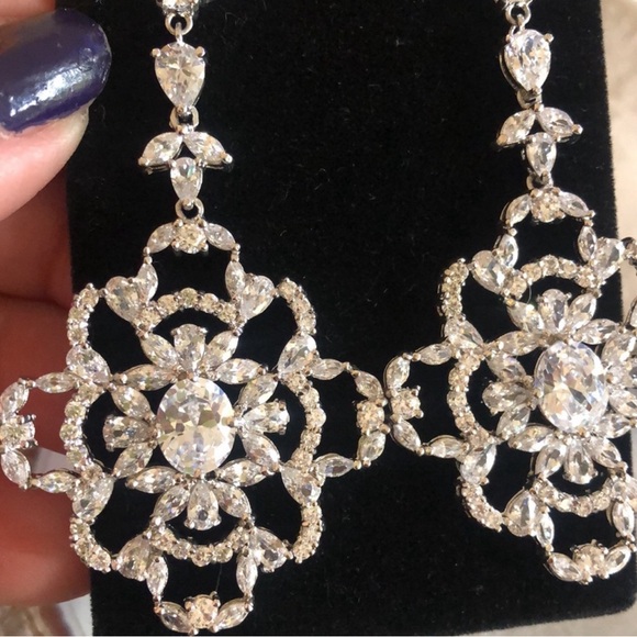 Stunning Byzantine Swarovski Statement Earrings-Boutique - Picture 7 of 9